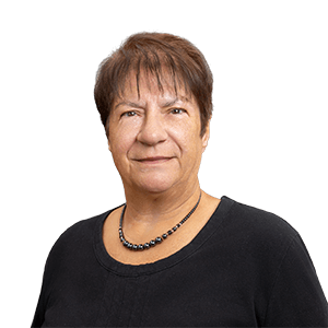 Gaby Günter Auf transparentem Hintergrund ist ein Foto von Gaby Günter als Büstenporträt.